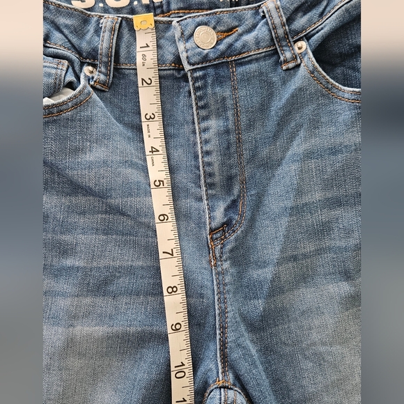 S.O.N.G. Lace Up Back Flare Jeans Size 5/27 - Picture 5 of 8